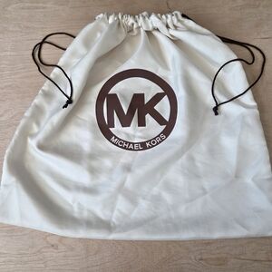 Michael Kors Silky Cream Brown Dust Bag For Handbags Purses